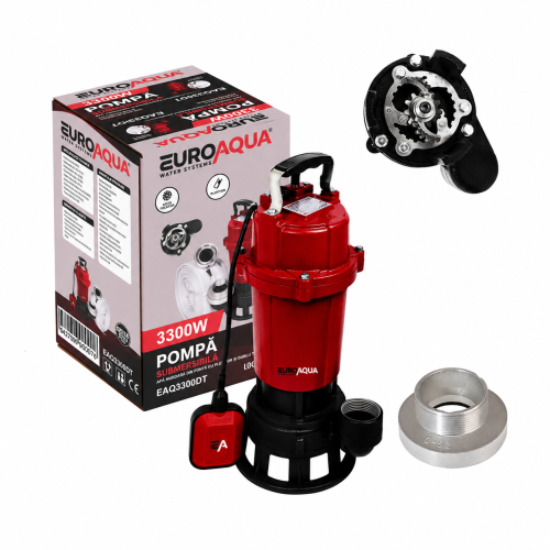 elefant 721 Pompa apa murdara WC FOSA HAZNA cu DUBLU TOCATOR+PLUTITOR,EUROAQUA-3300W+Mufa prindere rapida