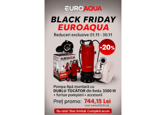 Pompa Apa Murdara(WC,fosa,hazna) cu DUBLU TOCATOR si PLUTITOR, din fonta EUROAQUA-3300W+40 metri furtun pompieri panzat Pompa Apa Murdara(WC,fosa,hazna) cu DUBLU TOCATOR si PLUTITOR, din fonta EUROAQUA-3300W+40 metri furtun pompieri panzat