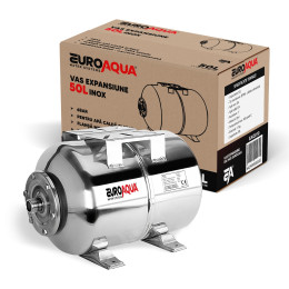 *PROMO*Vas expansiune Hidrofor 50 litri INOX, EUROAQUA, Rezervor tip butelie cu membrana inclusa,8 bar *PROMO*Vas expansiune Hidrofor 50 litri INOX, EUROAQUA, Rezervor tip butelie cu membrana inclusa,8 bar