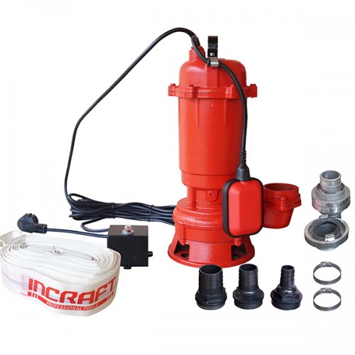 campion Campion WQD10 Pompă submersibilă p/u apă murdară 2 kW INCRAFT P-WQD-20P (cu cuțite)+furtun 40m cu mufe incluse si prindere rapida