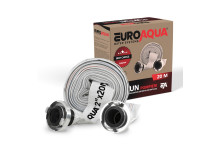 Furtun pompieri - PVC panzat - 2'' - ø 50mm - 20m + mufe cuplare-EUROAQUA