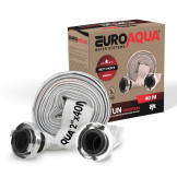 Furtun pompieri - PVC panzat - 2'' - ø 50mm - 40m + mufe cuplare-EUROAQUA
