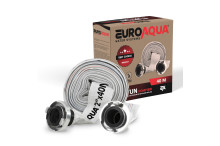 Furtun pompieri - PVC panzat - 2'' - ø 50mm - 40m + mufe cuplare-EUROAQUA