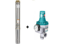 *PROMO*KIT HIDROFOR POMPA SUBMERSIBILA  GP MULTIETAJATA 8 TURBINE 100QJD-120m + PRESCONTROL TOTAL 